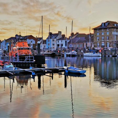 Lifeboat Sunset Weymouth Harbour
